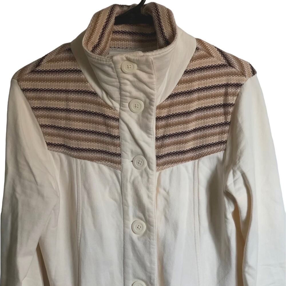 PrAna 100% cotton Rowen Knit Button Front Jacket Coat Medium - Picture 5 of 8